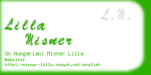 lilla misner business card